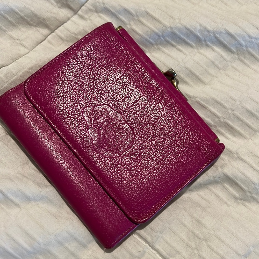 Hot pink Carlos Falchi wallet